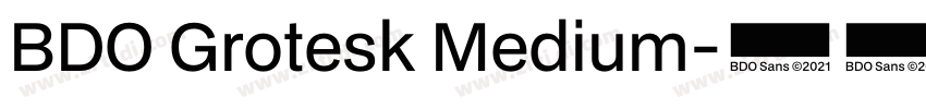 BDO Grotesk Medium字体转换